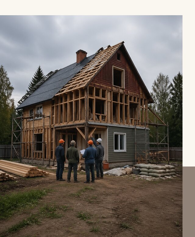 Реконструкция дачного дома в Новоуральске под ключ с проектом